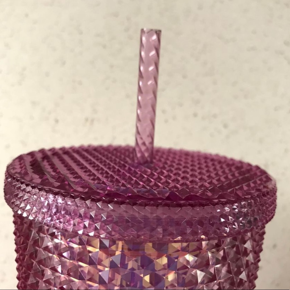 Brand new disney world 50th anniversary starbucks iridescent pink tumbler - Picture 7 of 7
